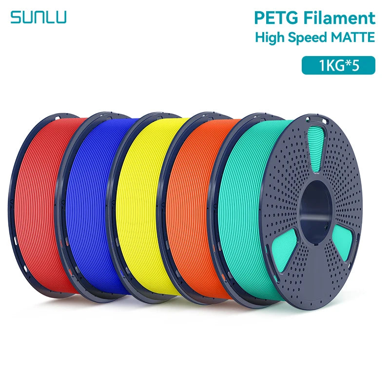 5KG High Speed Matte PETG Filament 1.75Mm 1000G Spool (2.2Lbs) High Speed Printing Filament Fit Most FDM Printer