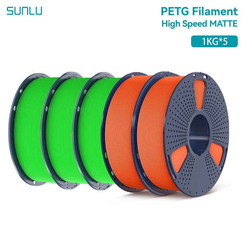 5KG High Speed Matte PETG Filament 1.75Mm 1000G Spool (2.2Lbs) High Speed Printing Filament Fit Most FDM Printer