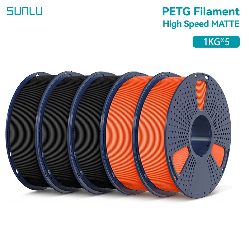 5KG High Speed Matte PETG Filament 1.75Mm 1000G Spool (2.2Lbs) High Speed Printing Filament Fit Most FDM Printer