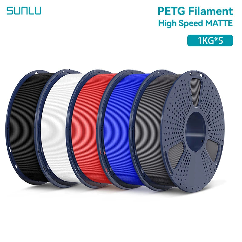 5KG High Speed Matte PETG Filament 1.75Mm 1000G Spool (2.2Lbs) High Speed Printing Filament Fit Most FDM Printer