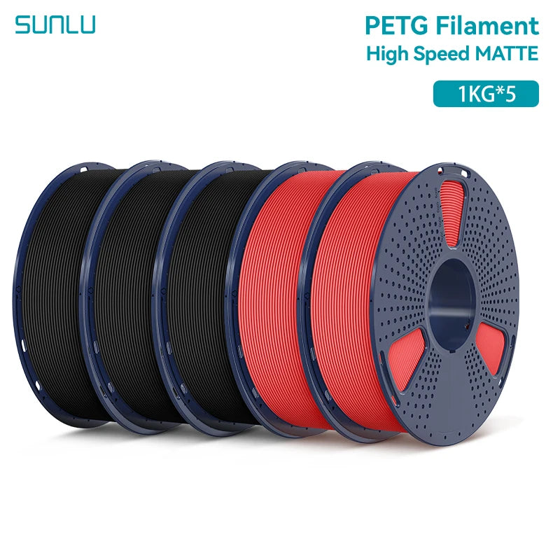 5KG High Speed Matte PETG Filament 1.75Mm 1000G Spool (2.2Lbs) High Speed Printing Filament Fit Most FDM Printer