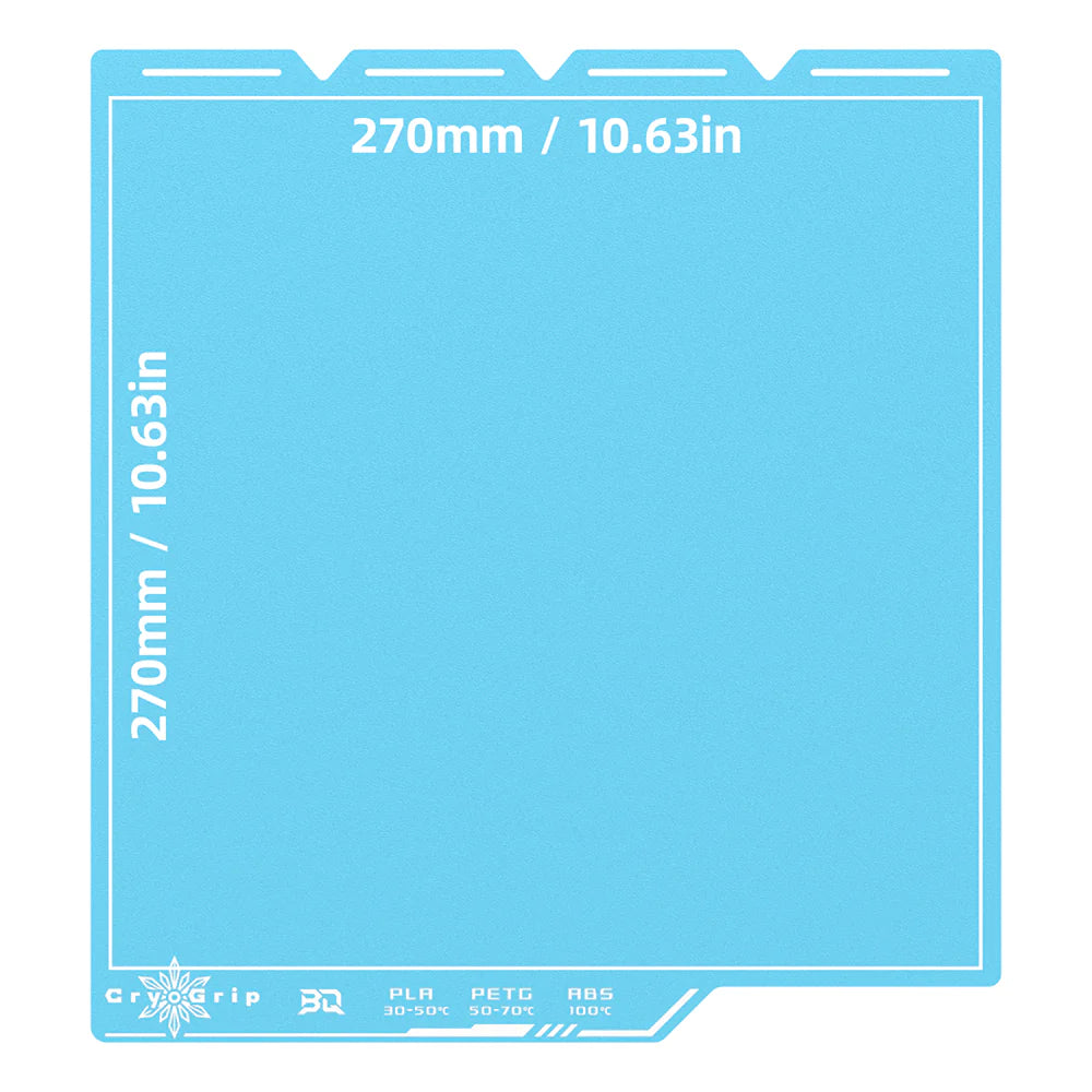 BIQU Cryogrip Pro Buildplate Double-Sided 7-Layer Composite with High Magnetic Spring Steel, Low Energy Printing, for Voron 300 Voron 350 ELEGOO CC/CC2