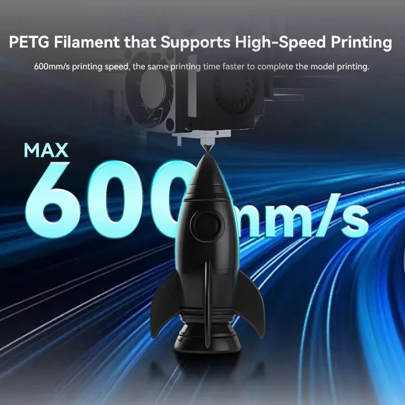 5KG High Speed Matte PETG Filament 1.75Mm 1000G Spool (2.2Lbs) High Speed Printing Filament Fit Most FDM Printer