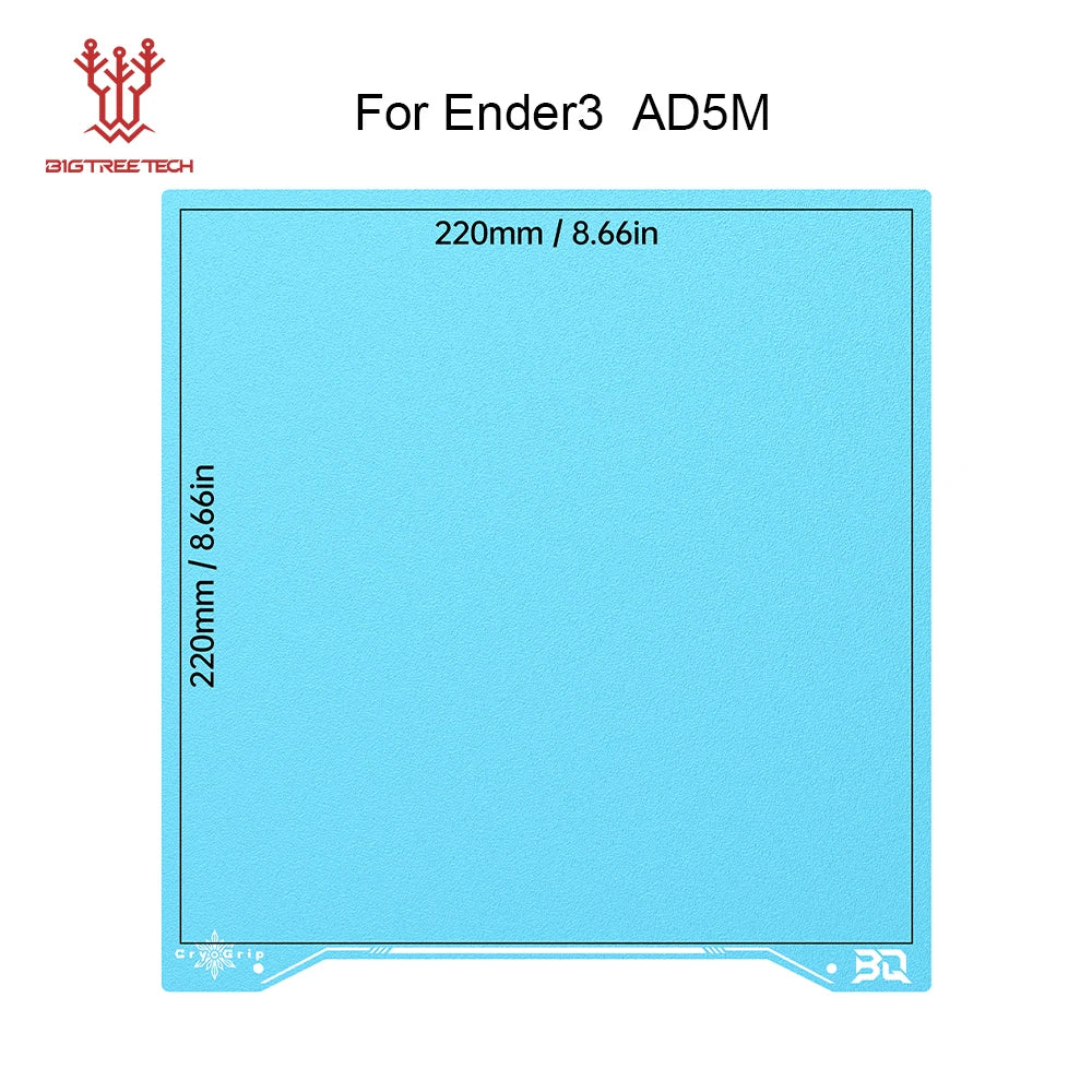 Panda Build Plate Cryogrip Pro Coating No Clog Spring Steel Double-Sided for Bambulab Voron Kobra Adventurer 5M 3D Printer
