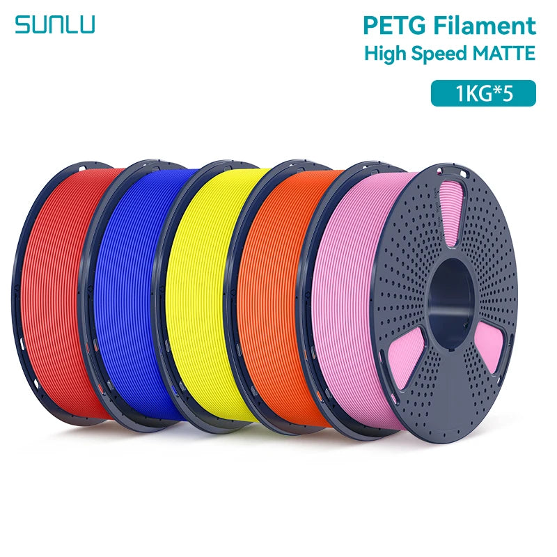 5KG High Speed Matte PETG Filament 1.75Mm 1000G Spool (2.2Lbs) High Speed Printing Filament Fit Most FDM Printer