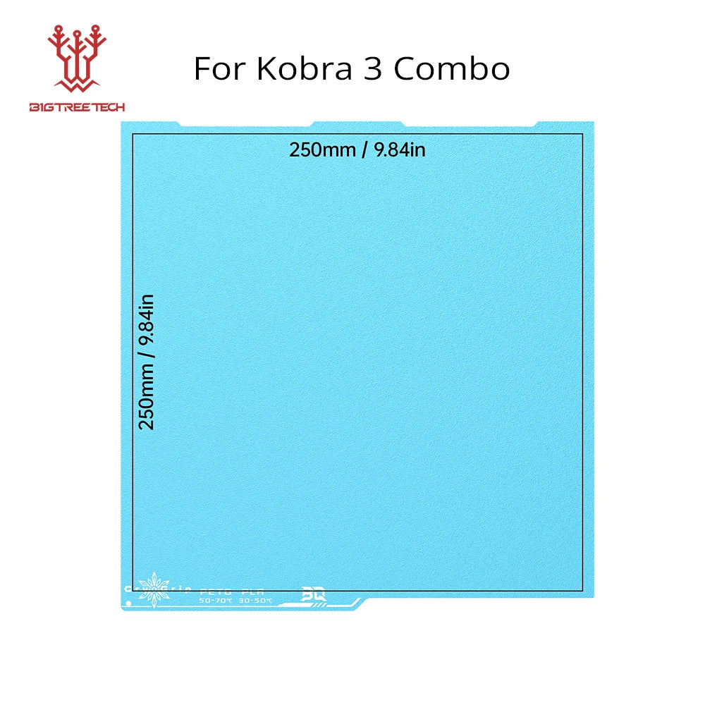 Panda Build Plate Cryogrip Pro Coating No Clog Spring Steel Double-Sided for Bambulab Voron Kobra Adventurer 5M 3D Printer