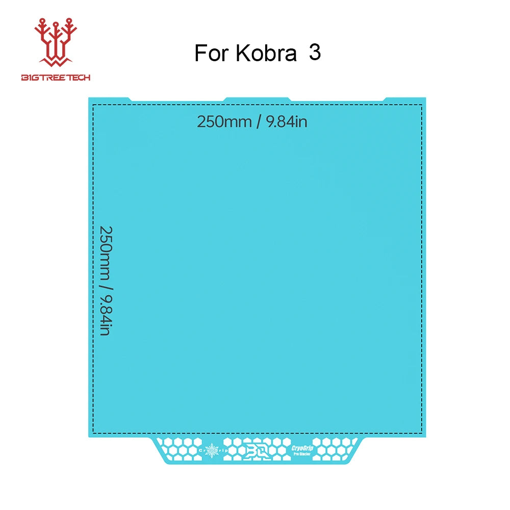 Panda Build Plate Cryogrip Pro Coating No Clog Spring Steel Double-Sided for Bambulab Voron Kobra Adventurer 5M 3D Printer