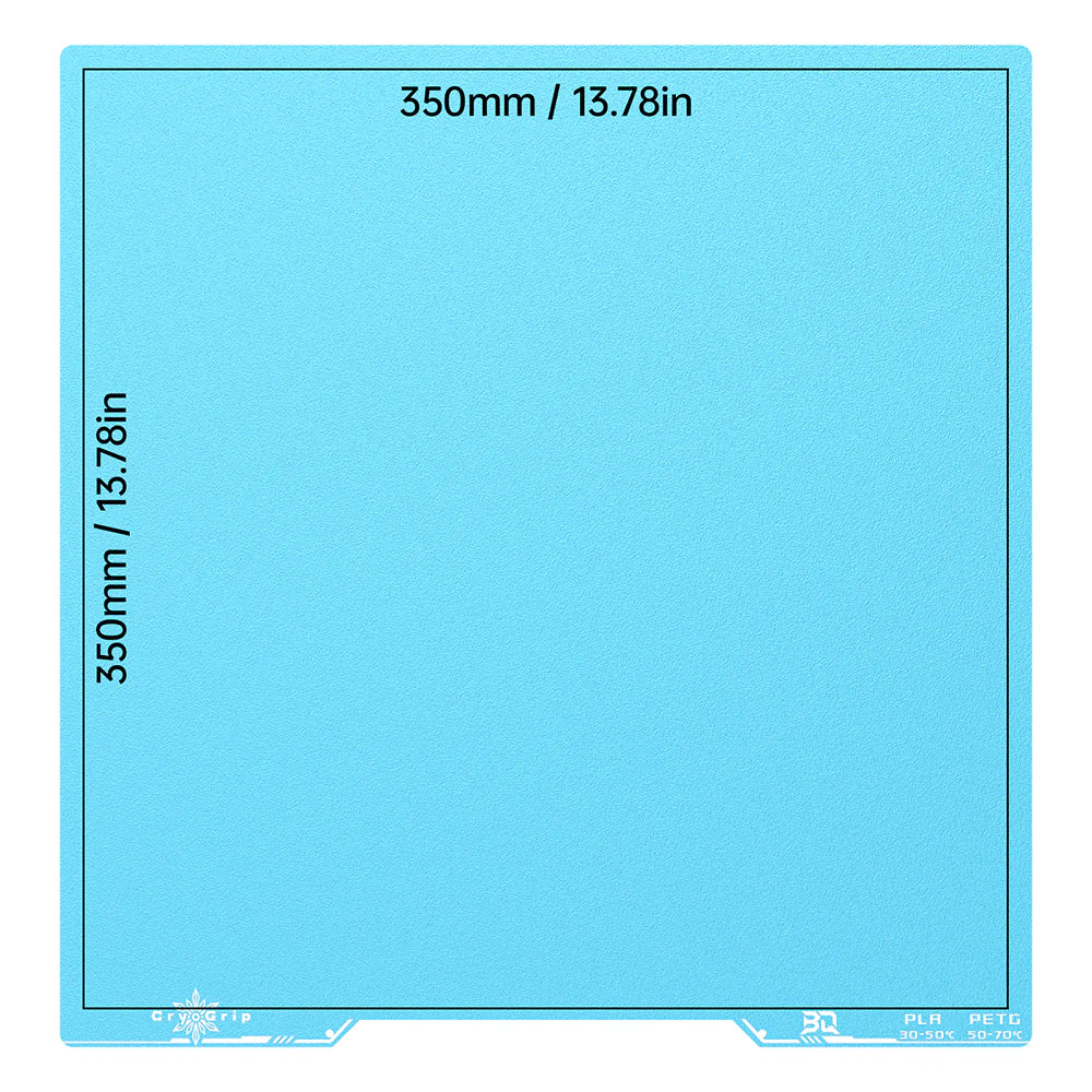 BIQU Cryogrip Pro Buildplate Double-Sided 7-Layer Composite with High Magnetic Spring Steel, Low Energy Printing, for Voron 300 Voron 350 ELEGOO CC/CC2