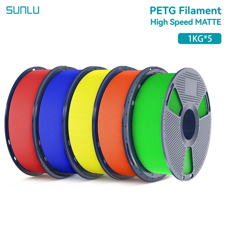 5KG High Speed Matte PETG Filament 1.75Mm 1000G Spool (2.2Lbs) High Speed Printing Filament Fit Most FDM Printer