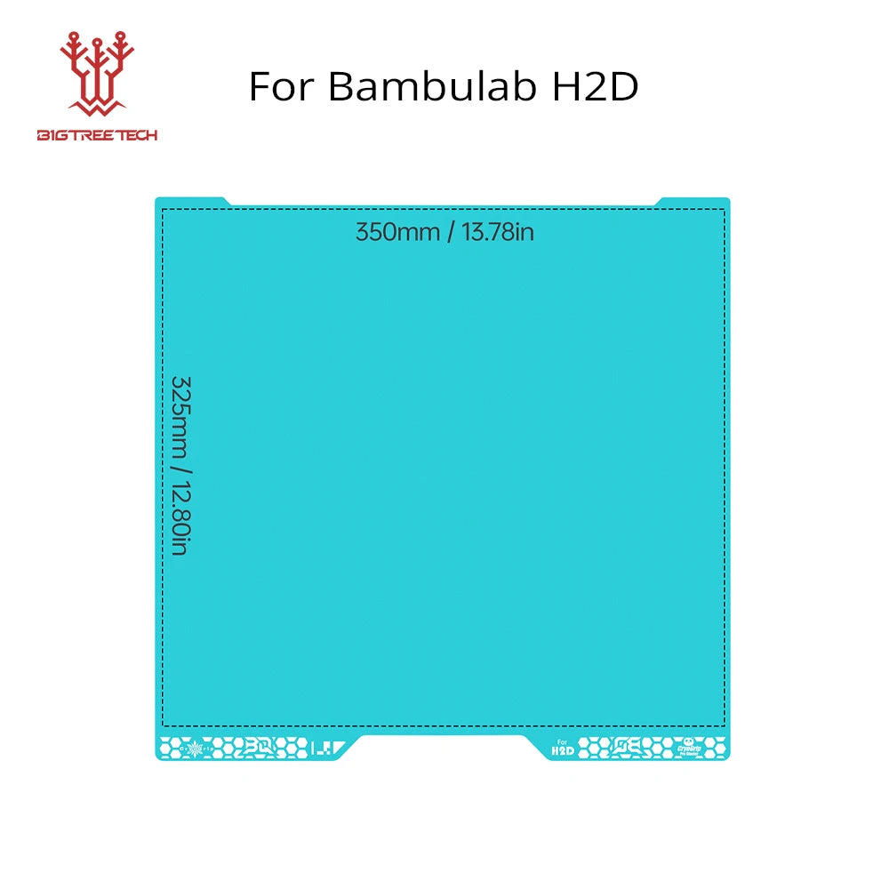 Panda Build Plate Cryogrip Pro Coating No Clog Spring Steel Double-Sided for Bambulab Voron Kobra Adventurer 5M 3D Printer