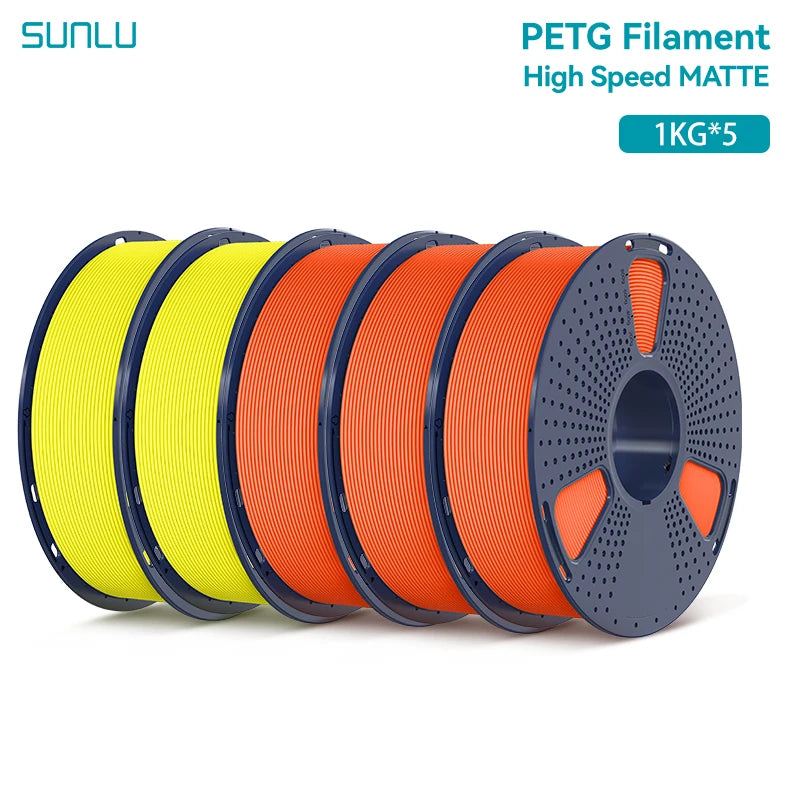 5KG High Speed Matte PETG Filament 1.75Mm 1000G Spool (2.2Lbs) High Speed Printing Filament Fit Most FDM Printer