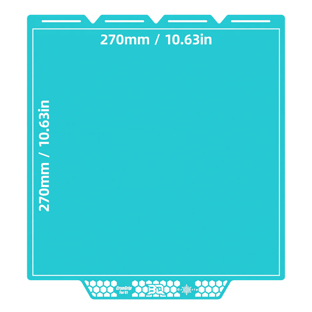 BIQU Cryogrip Pro Buildplate Double-Sided 7-Layer Composite with High Magnetic Spring Steel, Low Energy Printing, for Voron 300 Voron 350 ELEGOO CC/CC2
