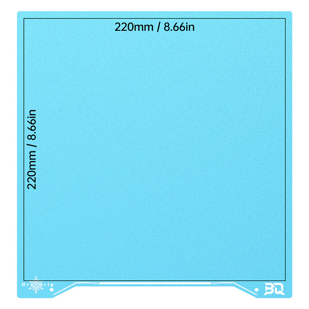 BIQU Cryogrip Pro Buildplate Double-Sided 7-Layer Composite with High Magnetic Spring Steel, Low Energy Printing, for Voron 300 Voron 350 ELEGOO CC/CC2