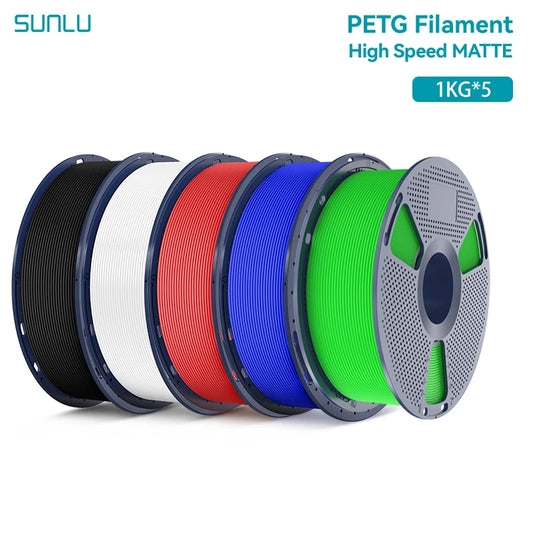 5KG High Speed Matte PETG Filament 1.75Mm 1000G Spool (2.2Lbs) High Speed Printing Filament Fit Most FDM Printer