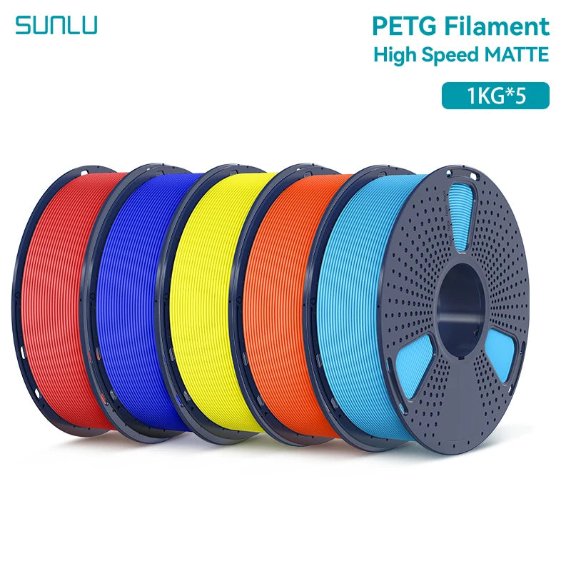5KG High Speed Matte PETG Filament 1.75Mm 1000G Spool (2.2Lbs) High Speed Printing Filament Fit Most FDM Printer