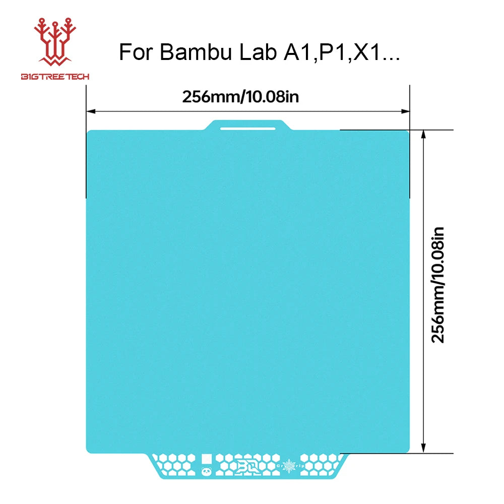 Panda Build Plate Cryogrip Pro Coating No Clog Spring Steel Double-Sided for Bambulab Voron Kobra Adventurer 5M 3D Printer