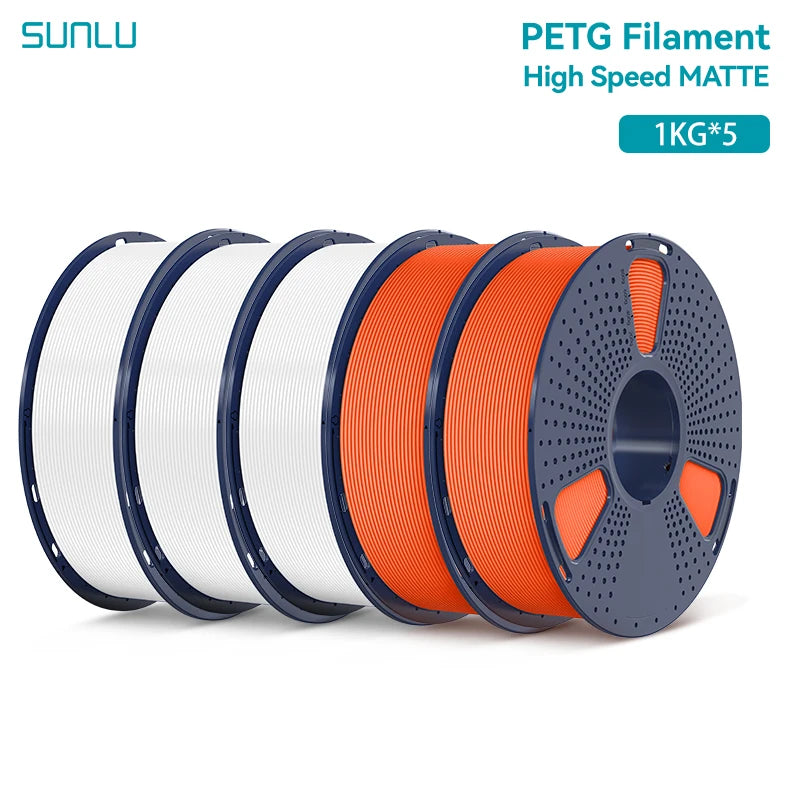 5KG High Speed Matte PETG Filament 1.75Mm 1000G Spool (2.2Lbs) High Speed Printing Filament Fit Most FDM Printer
