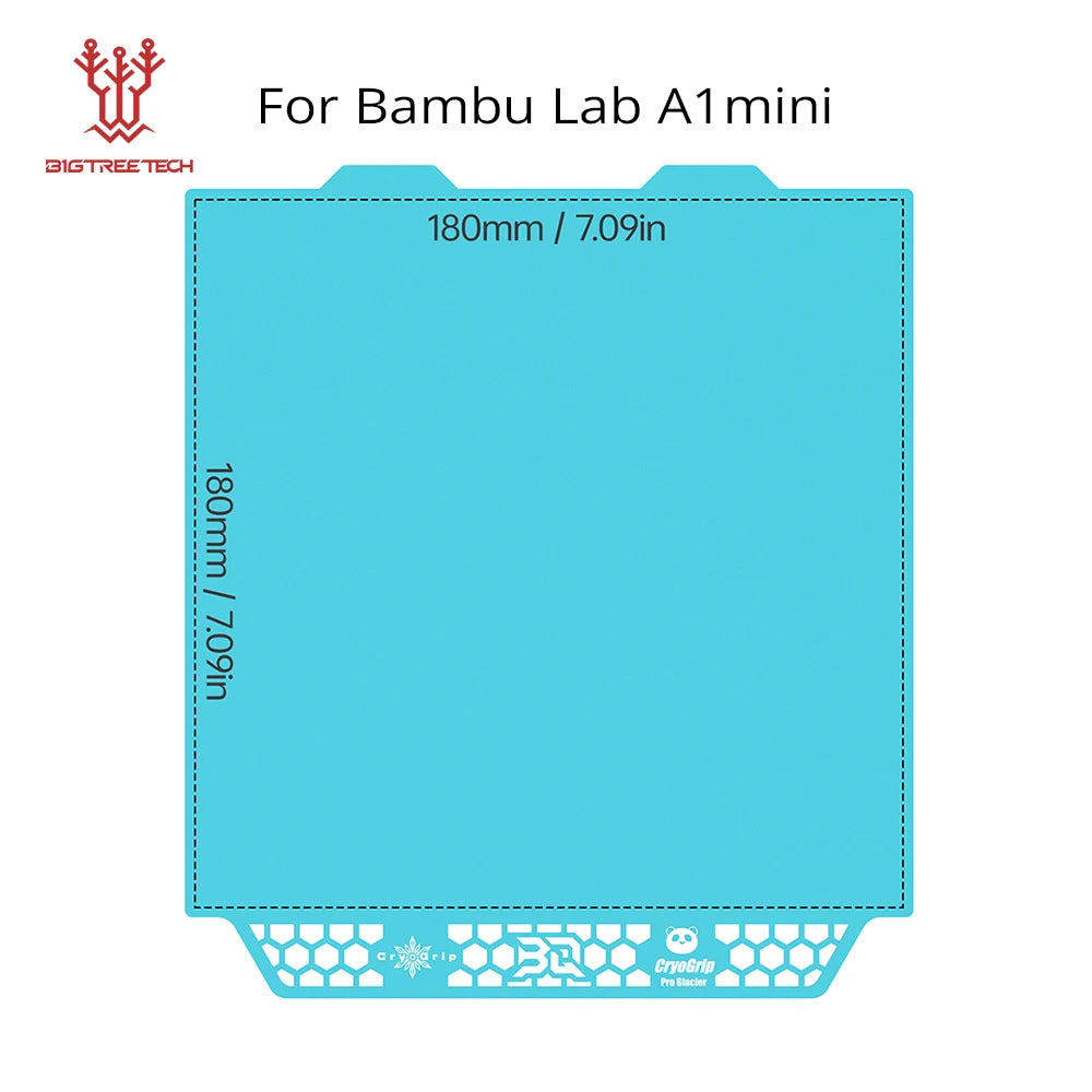 Panda Build Plate Cryogrip Pro Coating No Clog Spring Steel Double-Sided for Bambulab Voron Kobra Adventurer 5M 3D Printer