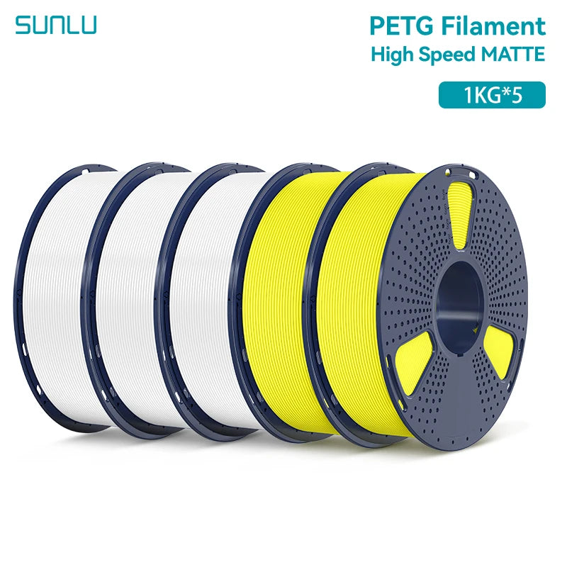 5KG High Speed Matte PETG Filament 1.75Mm 1000G Spool (2.2Lbs) High Speed Printing Filament Fit Most FDM Printer