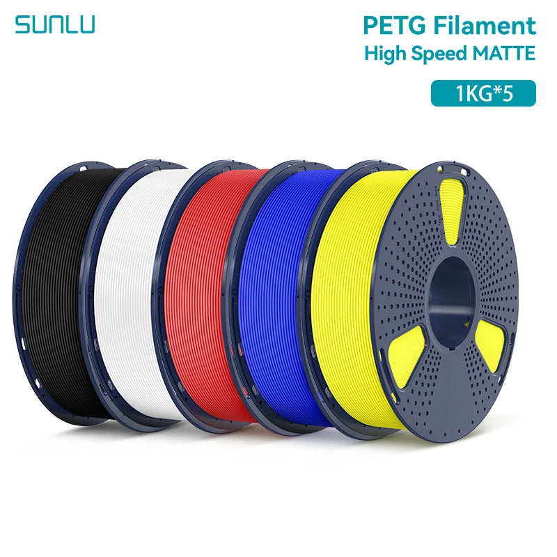 5KG High Speed Matte PETG Filament 1.75Mm 1000G Spool (2.2Lbs) High Speed Printing Filament Fit Most FDM Printer