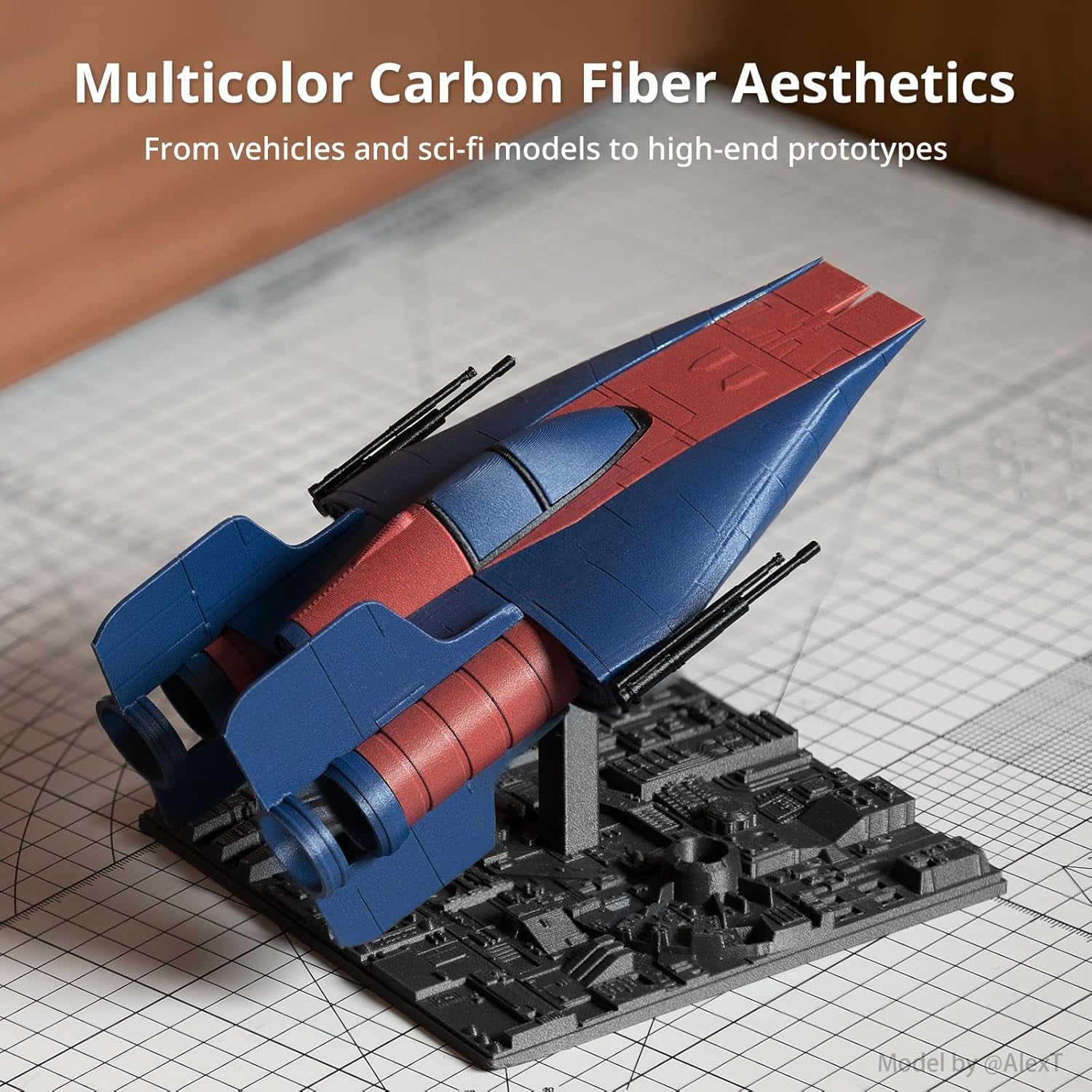 PETG-CF Carbon Fiber 3D Printer Filament 1.75Mm, Durable Impact & Heat Resistant, Satin Carbon Fiber Texture, 1KG Reusable Spool, Black