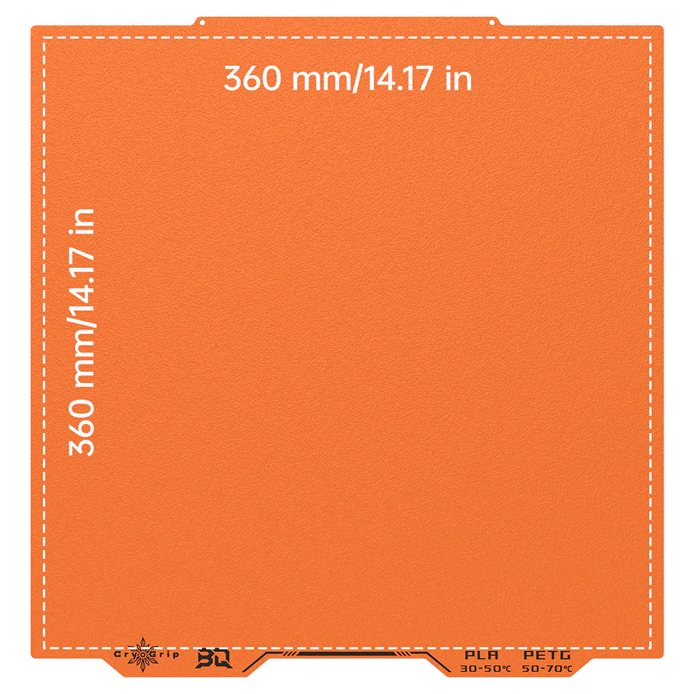 BIQU Cryogrip Pro Buildplate Double-Sided 7-Layer Composite with High Magnetic Spring Steel, Low Energy Printing, for Voron 300 Voron 350 ELEGOO CC/CC2