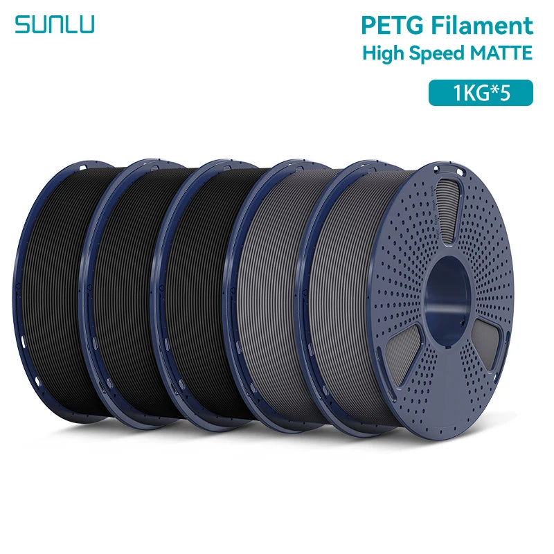 5KG High Speed Matte PETG Filament 1.75Mm 1000G Spool (2.2Lbs) High Speed Printing Filament Fit Most FDM Printer