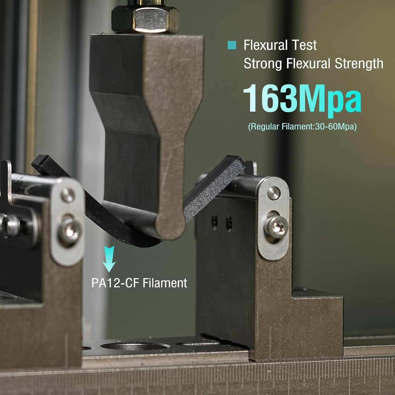 PA12-CF 20% Carbon Fiber Nylon 1.75Mm 3D Printing Filament, Black 1KG | Excellent Wear & Oil Resistance, Heat-Resistant Spool, Nylon 3D Printer Filament