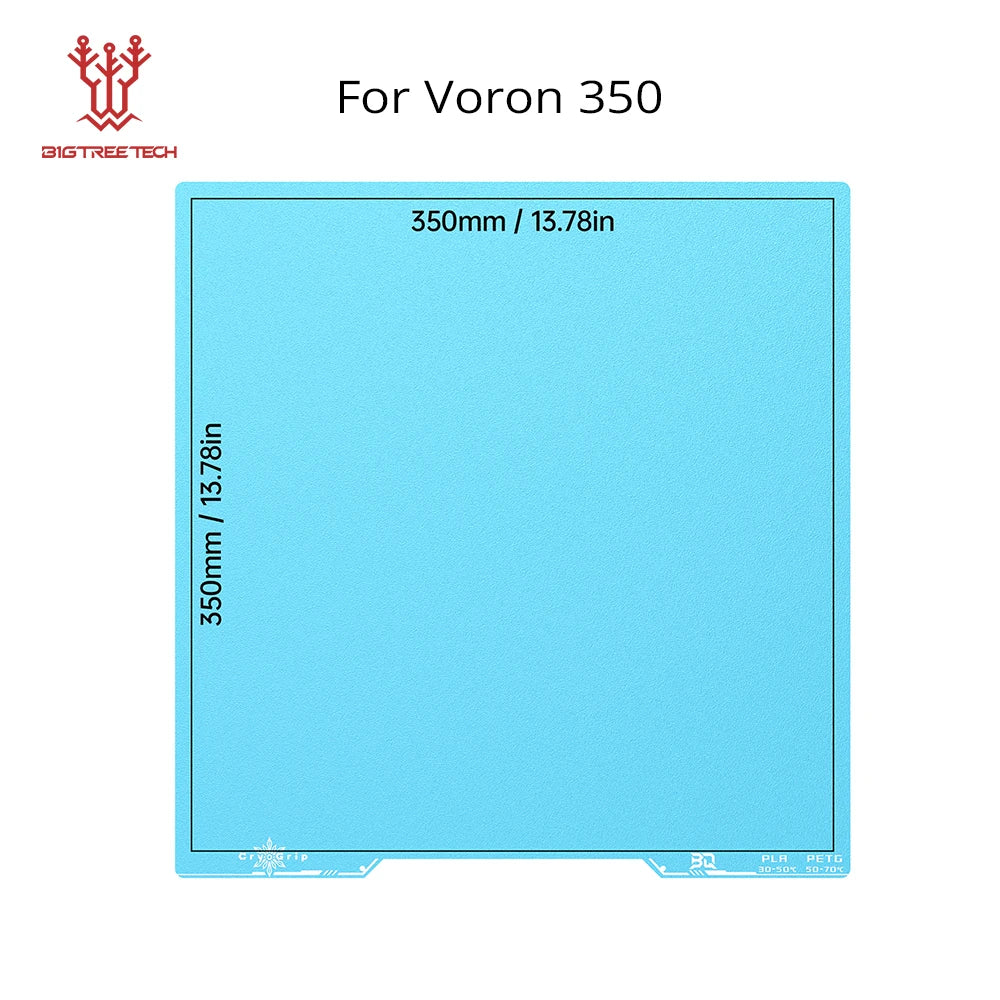 Panda Build Plate Cryogrip Pro Coating No Clog Spring Steel Double-Sided for Bambulab Voron Kobra Adventurer 5M 3D Printer