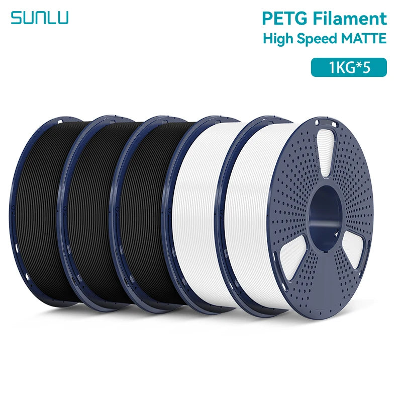5KG High Speed Matte PETG Filament 1.75Mm 1000G Spool (2.2Lbs) High Speed Printing Filament Fit Most FDM Printer