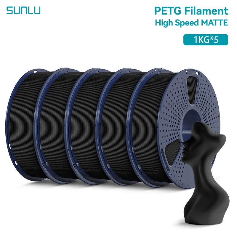 5KG High Speed Matte PETG Filament 1.75Mm 1000G Spool (2.2Lbs) High Speed Printing Filament Fit Most FDM Printer