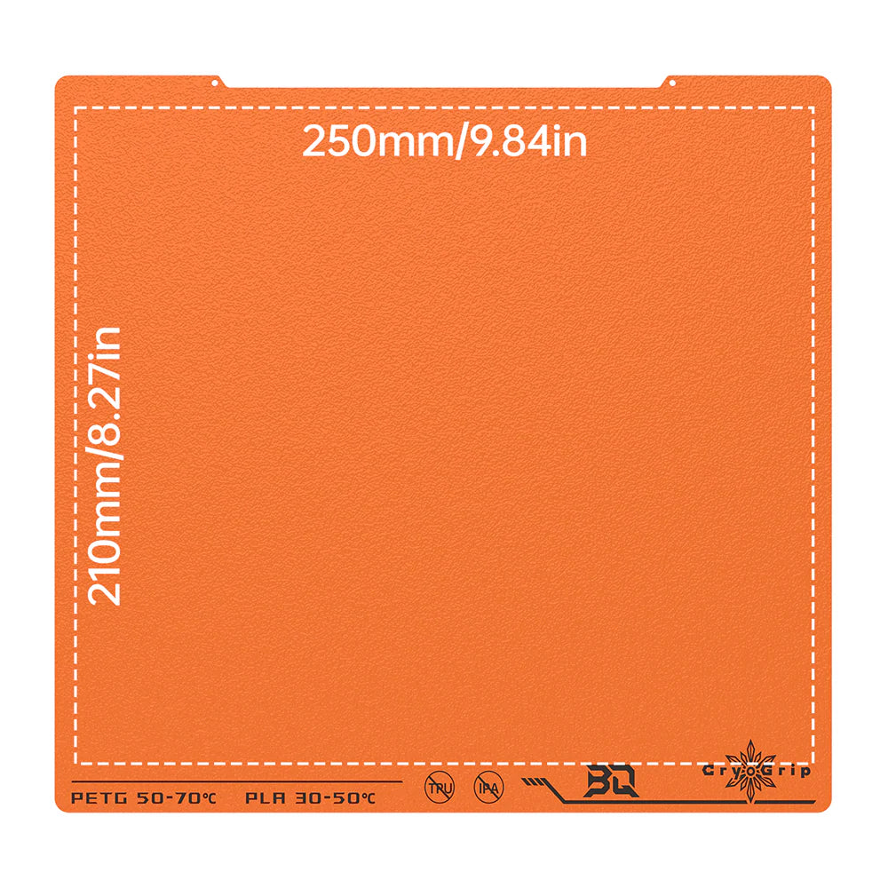 BIQU Cryogrip Pro Buildplate Double-Sided 7-Layer Composite with High Magnetic Spring Steel, Low Energy Printing, for Voron 300 Voron 350 ELEGOO CC/CC2
